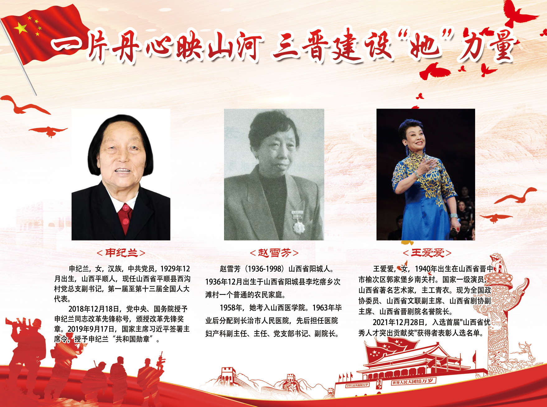 新时代建设主题横向海报